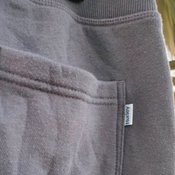 Hurley Women's Fleece Jogger Sweatpants Drawstring Flower Logo Medium- BLUE - Picture 4 of 4